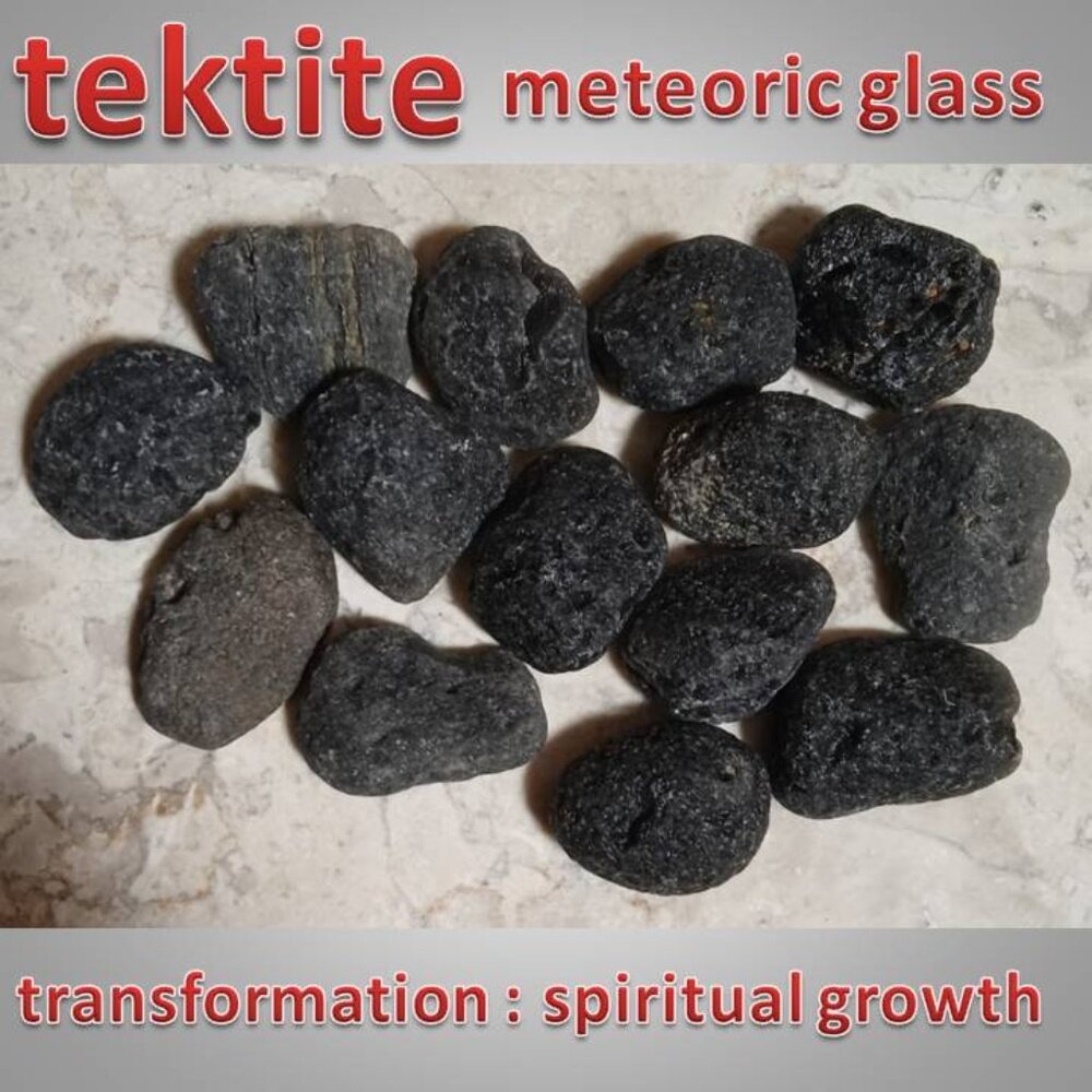 ONE TEKTITE meteoritic glass from outer space!! meteor rock stone CHAKRA LG